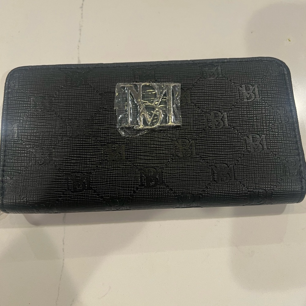 Badgley Mischka Black Long Wallet
